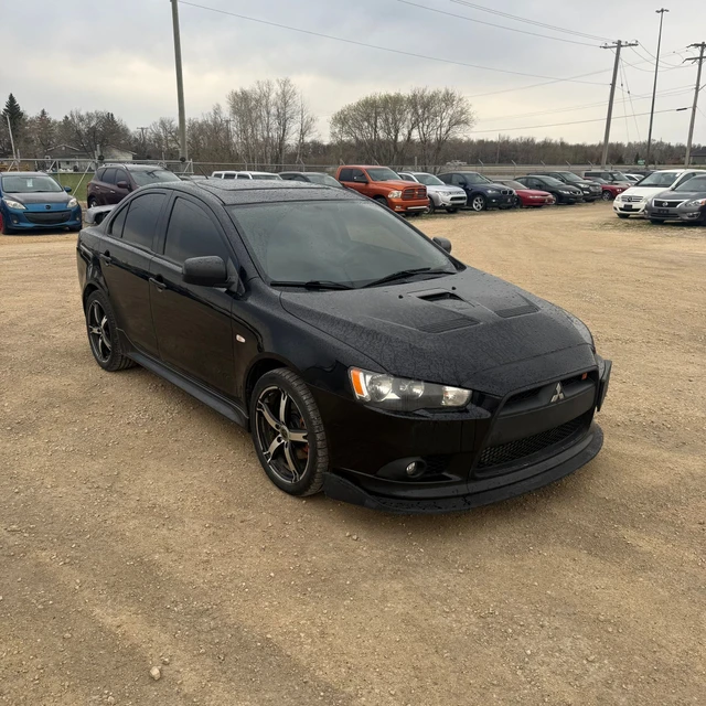 2013 Mitsubishi Lancer Ralliart AWD!! SUNROOF!! HEATED LEATHER!! NO ACCIDENTS!!, čierna, 191 000 km, dovoz Kanada — foto 1