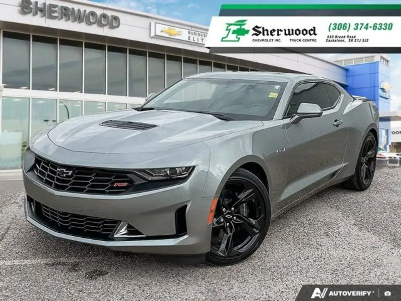 2023 Chevrolet Camaro LT1 | 6.2L V8 | 6-Spd Manual | Sunroof | Local Tra, sivá, 11 157 km, dovoz Kanada — foto 1