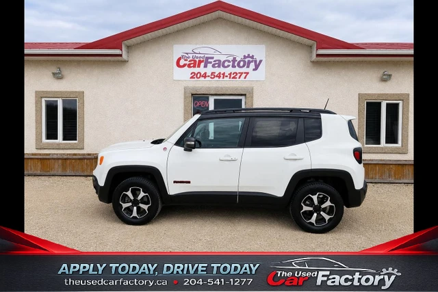 2019 Jeep Renegade Trailhawk | Navigation | Low KM, biela, 136 576 km, dovoz Kanada — foto 1