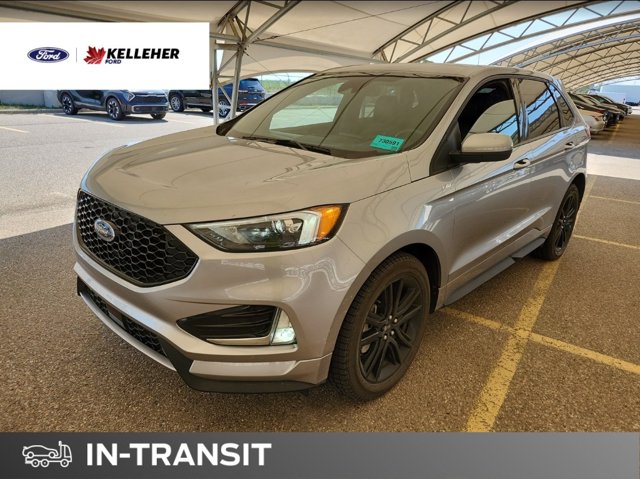 2024 Ford Edge ST Line | AWD | Low KMs! | Heated Seats/Wheel | Wireless Charging | Remote Start, strieborná, 18 339 km, dovoz Kanada — foto 1