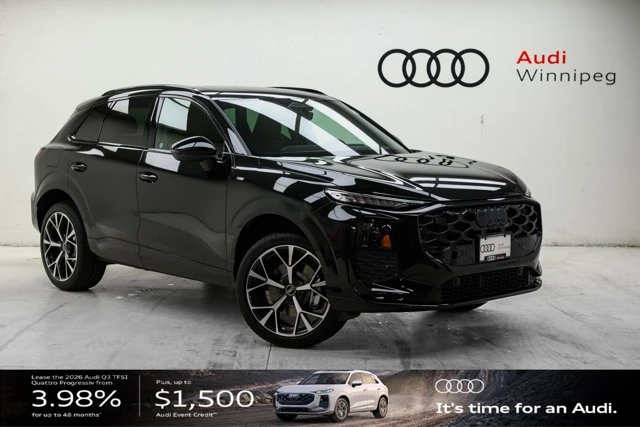 2026 Audi Q3 Technik, čierna, 22 km, dovoz Kanada — foto 1