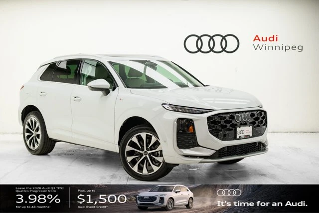 2026 Audi Q3 Technik, biela, 16 km, dovoz Kanada — foto 1