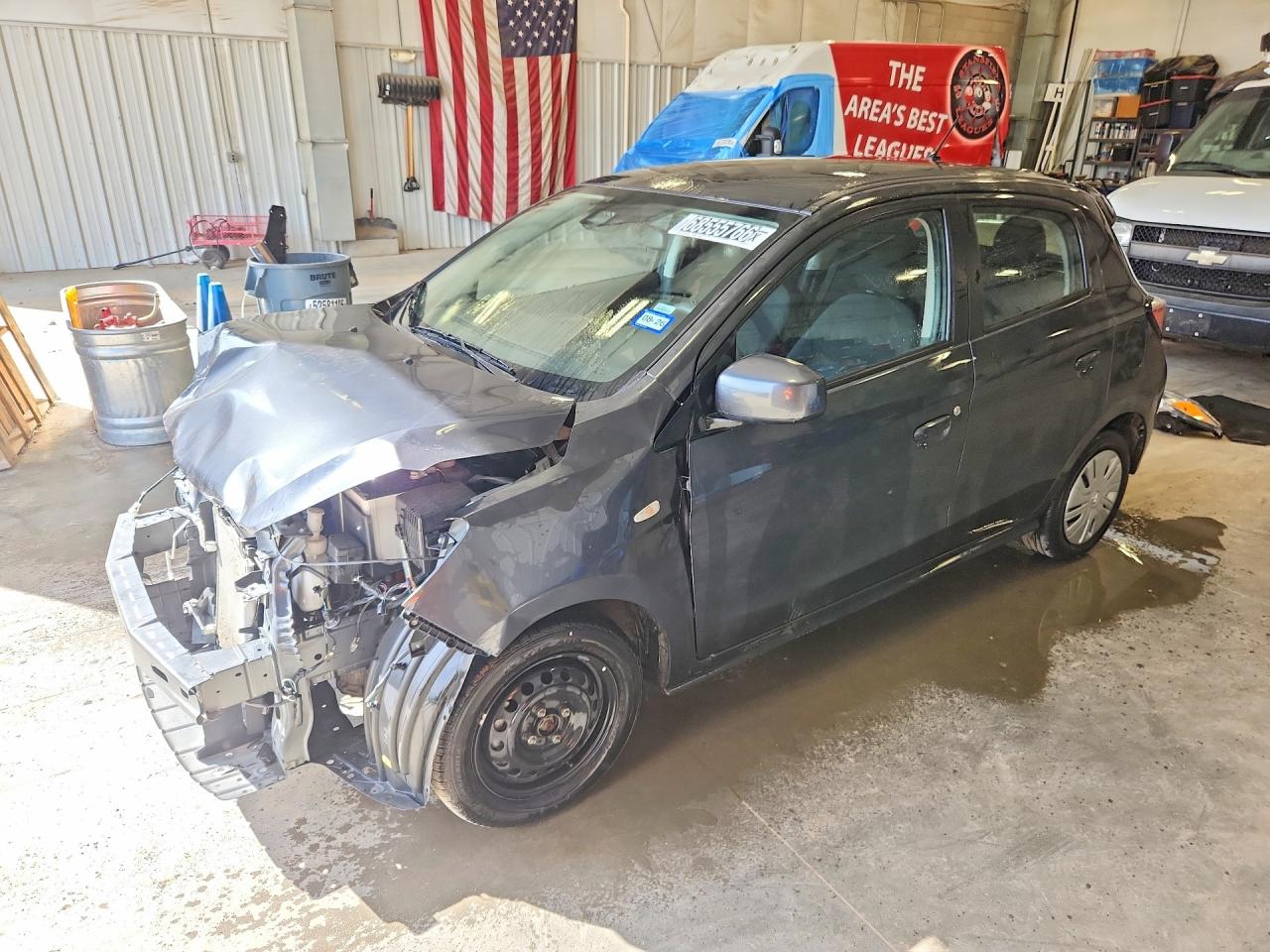 2024 Mitsubishi MIRAGE ES, sivá, 57 925 km, dovoz USA — foto 1