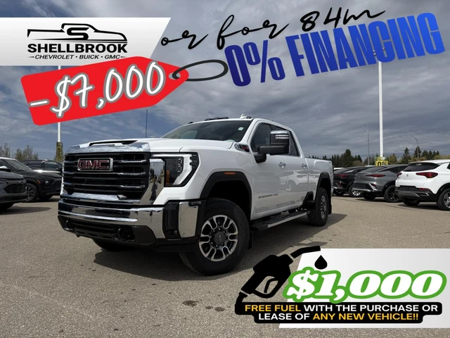 2026 GMC Sierra 2500 SLT, biela, 7 km, dovoz Kanada — foto 1