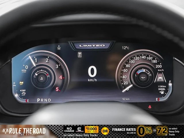 2026 RAM 3500 Limited, čierna, 12 km, dovoz Kanada — foto 13 z 20