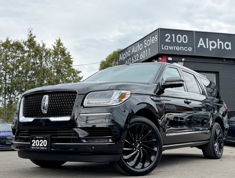 2020 Lincoln Navigator Reserve 4x4|208A PCKG|LUXURY PCKG|22 INCH WHEELS|, čierna, 58 475 km, dovoz Kanada — foto 1