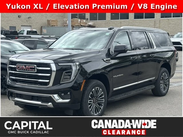 2026 GMC Yukon XL Elevation, čierna, 4 km, dovoz Kanada — foto 1
