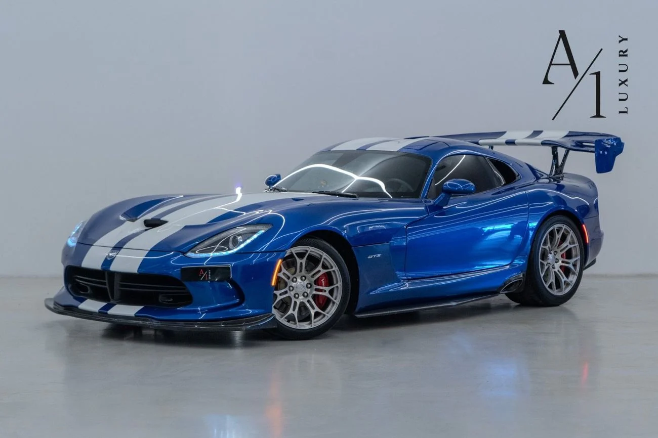 2013 Dodge Viper GTS, modrá, 66 500 km, dovoz SAE — foto 1