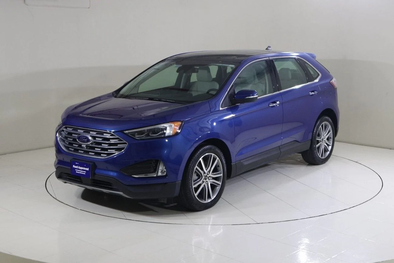 2023 Ford Edge TITANIUM, modrá, 14 700 km, dovoz SAE — foto 1 z 13 2023 Ford Edge TITANIUM, modrá, 14 700 km, dovoz SAE — foto 1 z 13