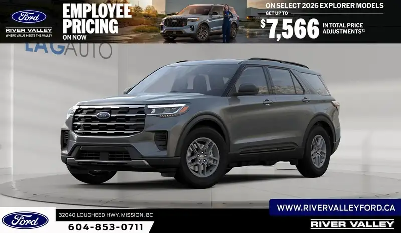 2027 Ford Explorer Active, sivá, 0 km, dovoz Kanada — foto 1 z 3 2027 Ford Explorer Active, sivá, 0 km, dovoz Kanada — foto 1 z 3