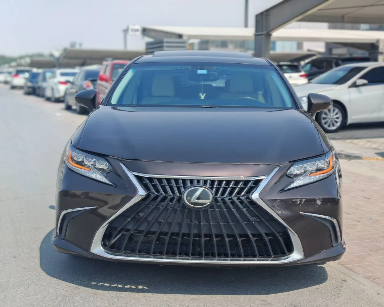 2015 Lexus ES350 PLATINUM, hnedá, 97 546 km, dovoz SAE — foto 1