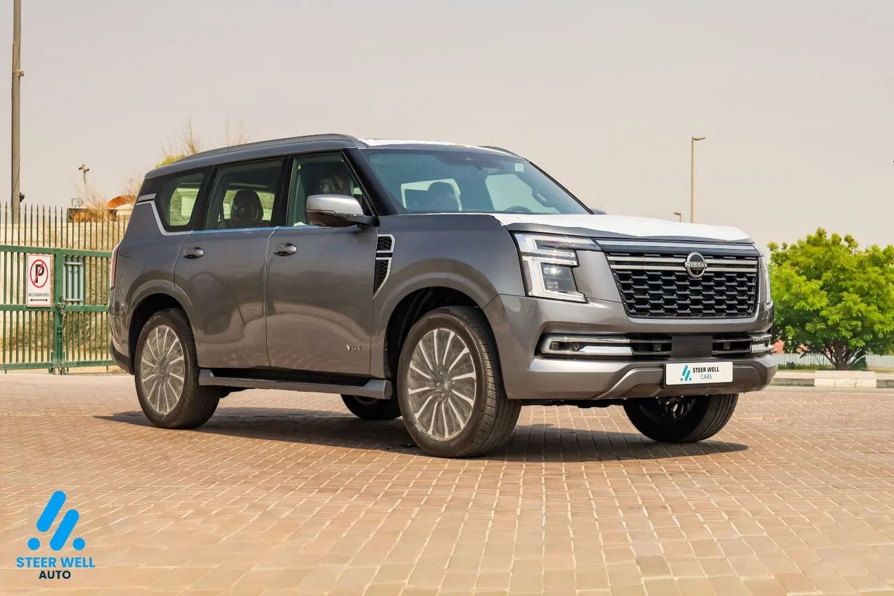 2026 Nissan Patrol LE PLATINUM CITY, šedá, 0 km, dovoz SAE — foto 1