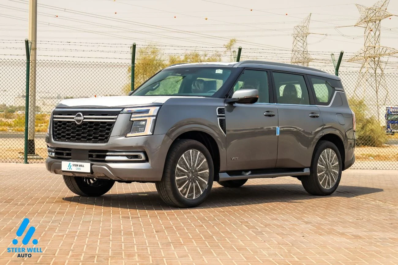 2026 Nissan Patrol LE PLATINUM CITY, šedá, 0 km, dovoz SAE — foto 1