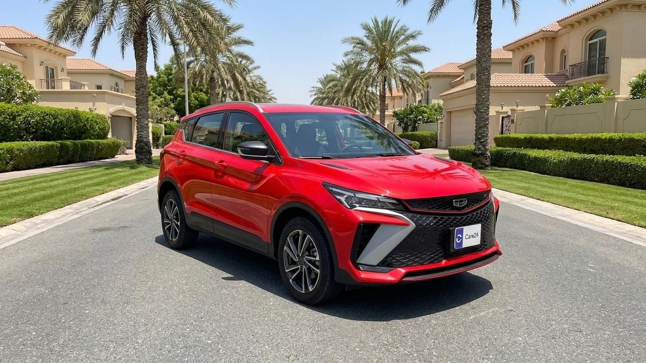 2025 Geely Coolray GL, červená, 43 726 km, dovoz SAE — foto 1
