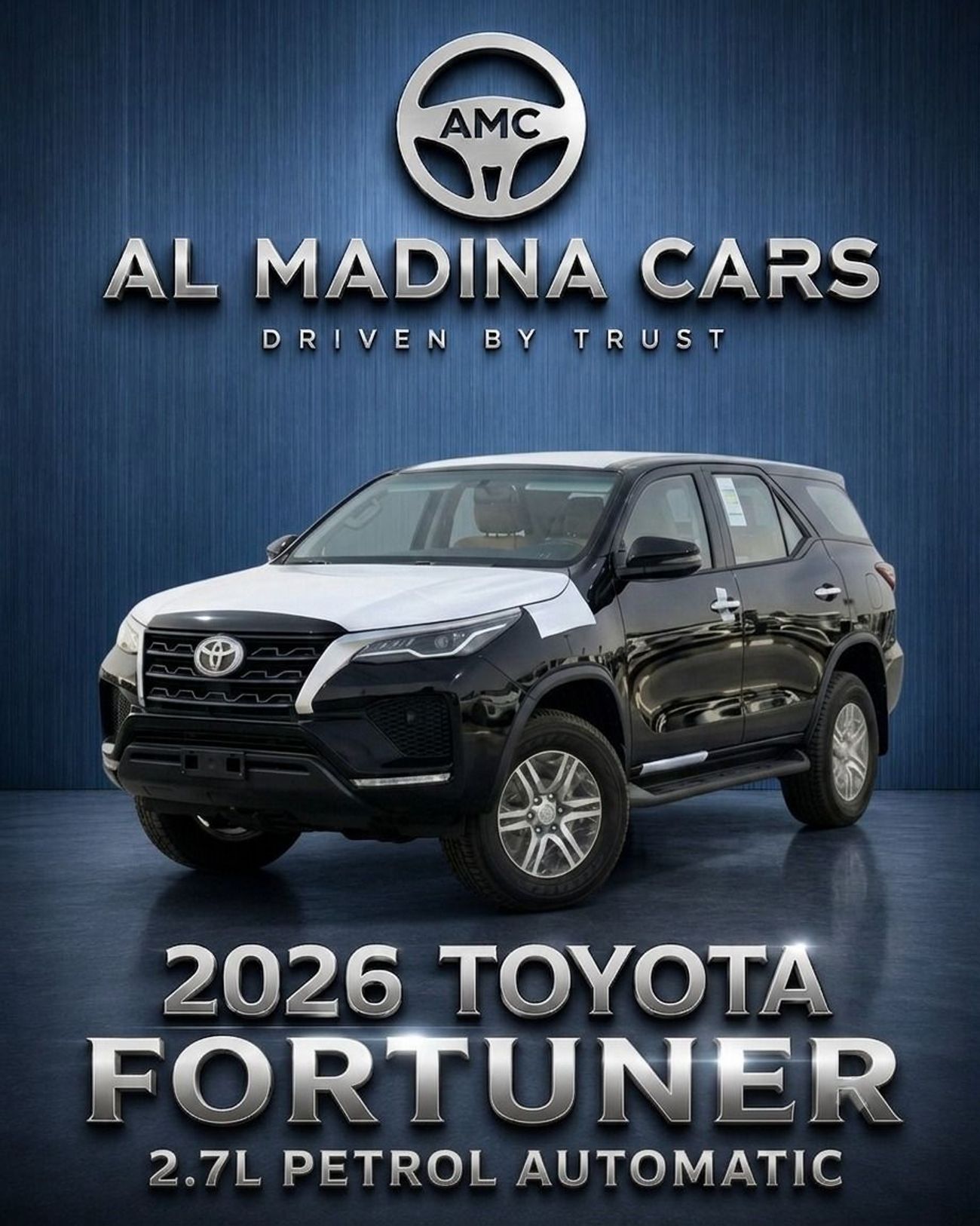 2026 Toyota Fortuner, čierna, 0 km, dovoz SAE — foto 1