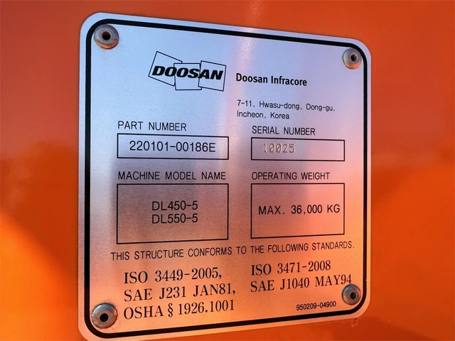 2017 Doosan DL550-5, 1 mth, dovoz Kanada — foto 15 z 16