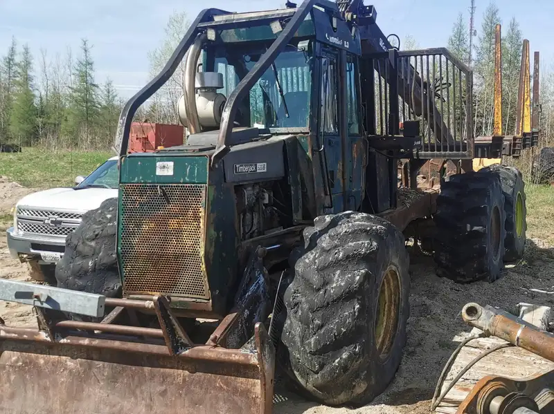 1985 Timberjack 520B-FORWARDER-GREEN 520B Forwarder, zelená, dovoz Kanada — foto 1