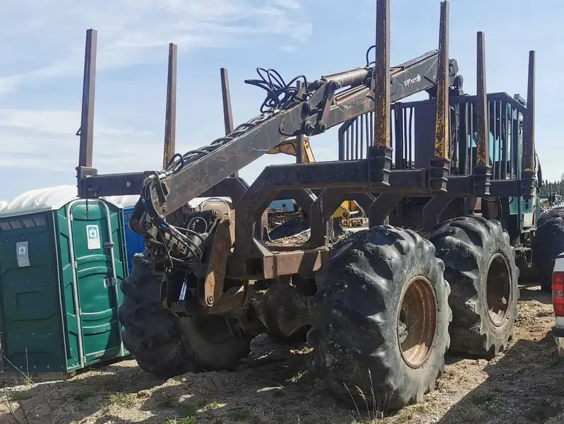 1985 Timberjack 520B-FORWARDER-GREEN 520B Forwarder, zelená, dovoz Kanada — foto 3 z 12