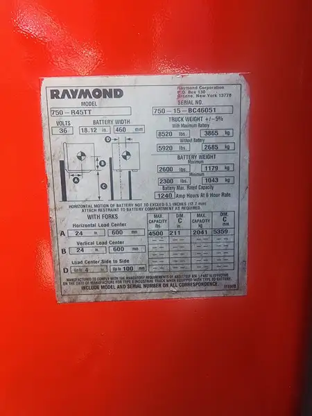 2015 Raymond 8410, dovoz Kanada — foto 10 z 10