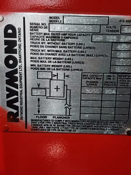 2001 Raymond EASI-DR30TT EASI DR30TT, dovoz Kanada — foto 11 z 11