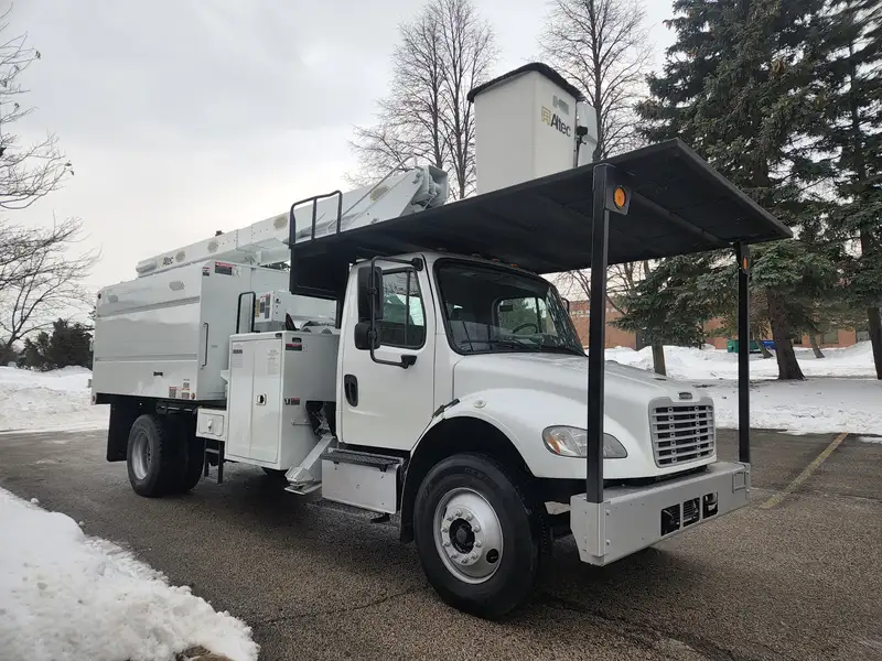 2015 Freightliner M2-FORESTRY-LOGGING-WHITE M2 Forestry Logging, biela, dovoz Kanada — foto 2 z 12