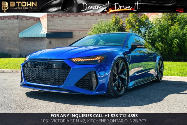 2023 Audi Rs7, modrá, 13 000 km, dovoz Kanada — foto 1