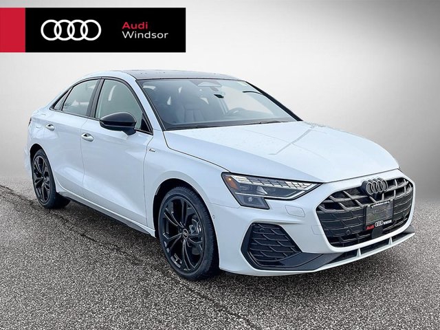 2026 Audi A3 Sedan Progressiv, biela, 14 km, dovoz Kanada — foto 1