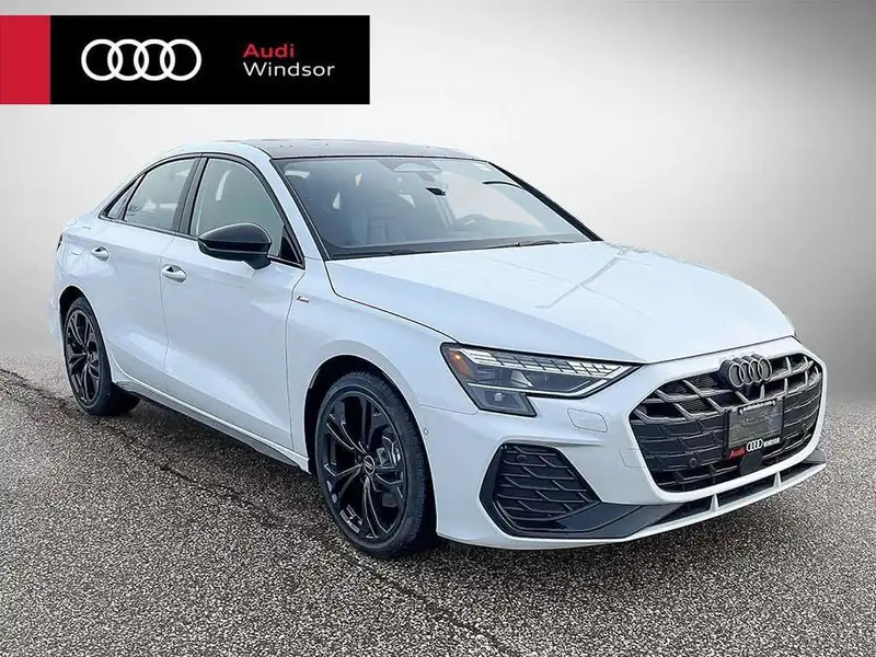 2026 Audi A3 Progressiv, biela, 14 km, dovoz Kanada — foto 1
