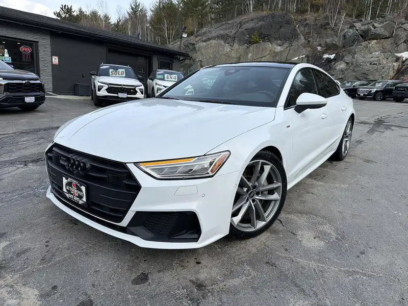 2023 Audi A7 55 Technik, biela, 47 010 km, dovoz Kanada — foto 1