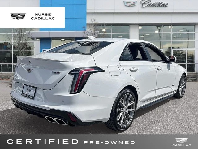 2024 Cadillac Ct4-V VSERIES, biela, 49 238 km, dovoz Kanada — foto 5 z 20