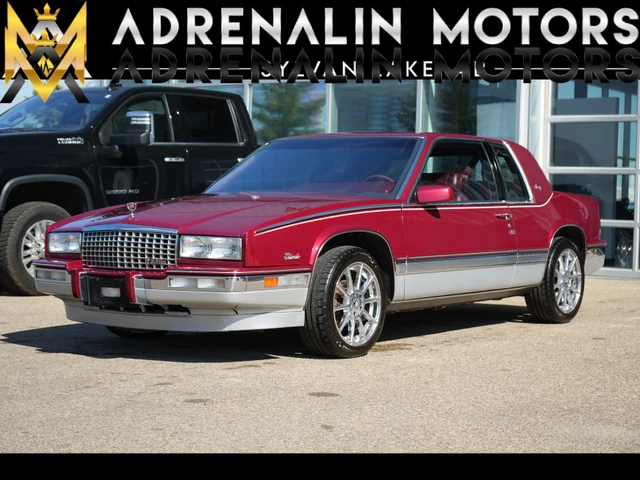 1989 Cadillac Eldorado BIARRITZ, červená, 37 327 km, dovoz Kanada — foto 1