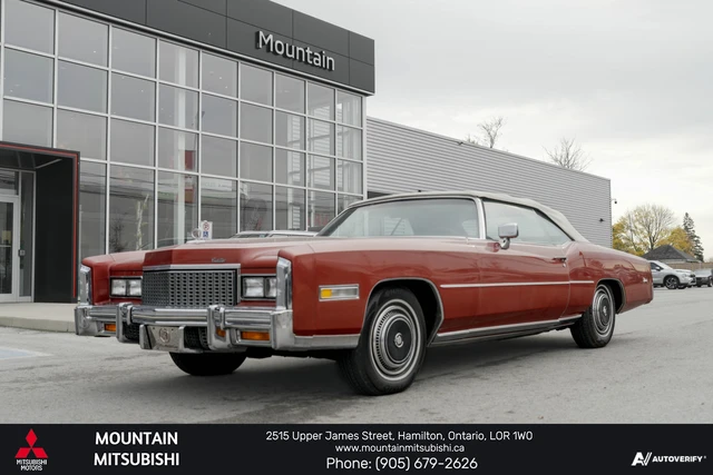 1976 Cadillac Eldorado CONVERTABLE, červená, 69 036 km, dovoz Kanada — foto 1 z 19 1976 Cadillac Eldorado CONVERTABLE, červená, 69 036 km, dovoz Kanada — foto 1 z 19