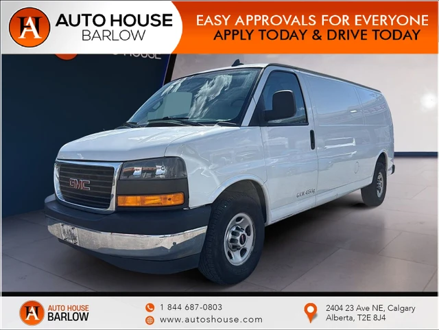 2018 GMC Savana 3500, biela, 145 998 km, dovoz Kanada — foto 1