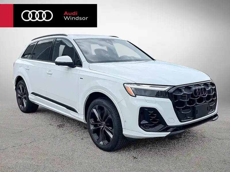 2026 Audi Q7 Progressiv, biela, 85 km, dovoz Kanada — foto 1