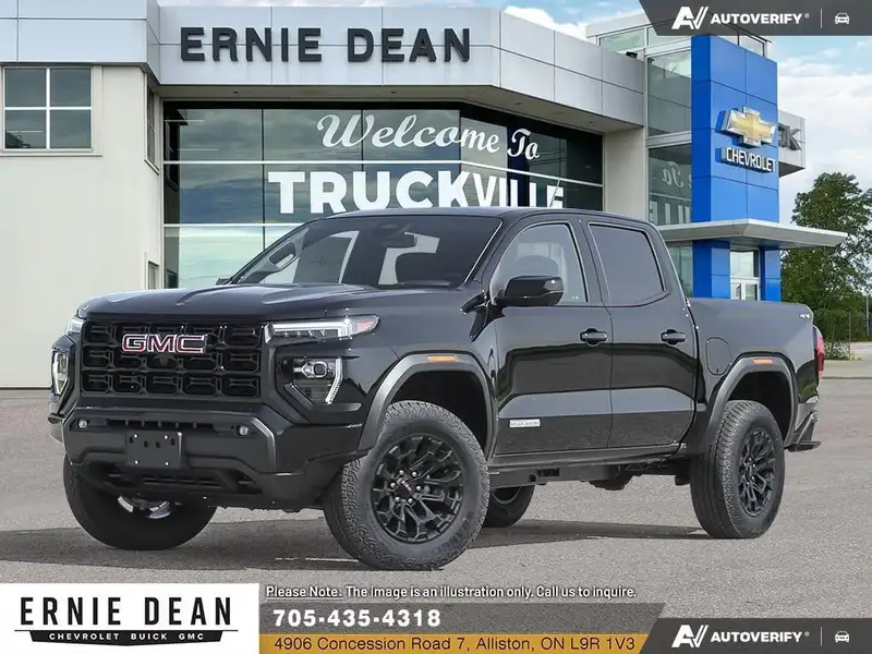 2026 GMC Canyon Elevation, čierna, 0 km, dovoz Kanada — foto 1