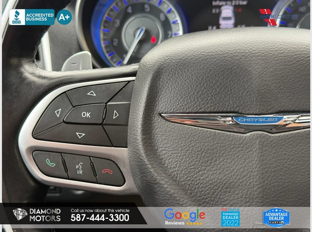 2017 Chrysler 300C Platinum AWD, sivá, 195 103 km, dovoz Kanada — foto 14 z 20