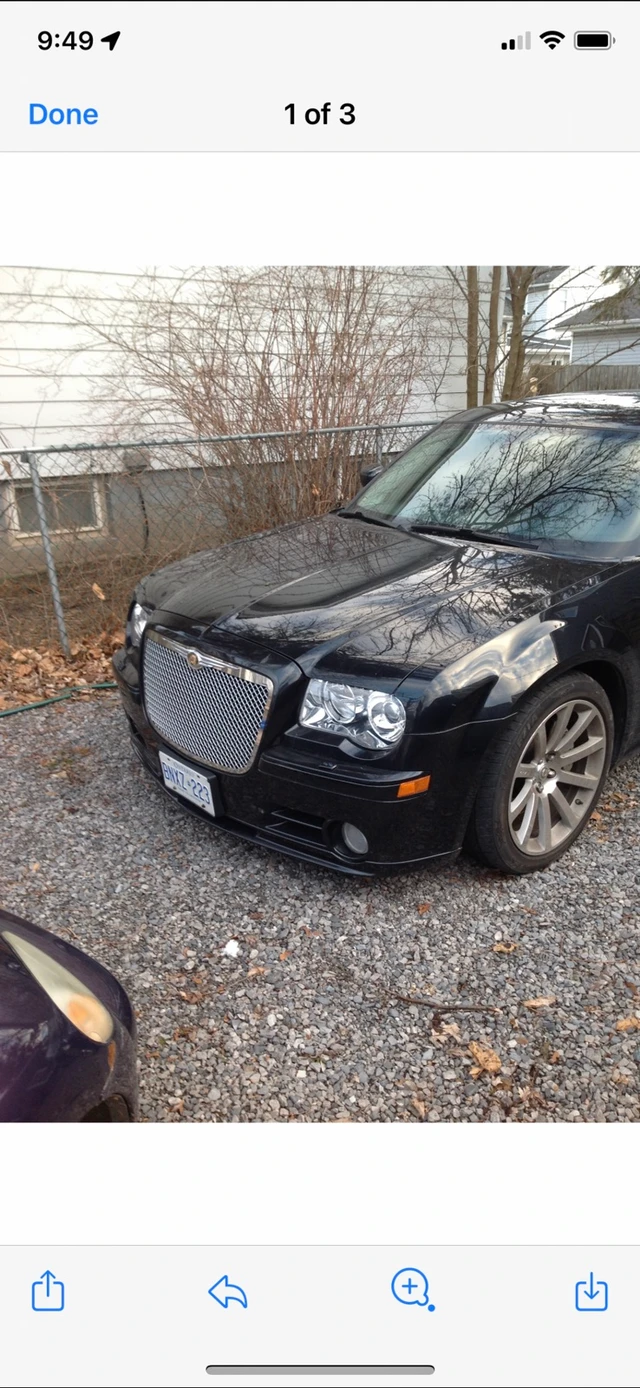 2006 Chrysler 300 Srt8, čierna, 53 000 km, dovoz Kanada — foto 1