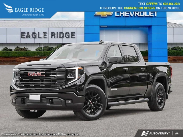 2026 GMC Sierra 1500 Elevation, čierna, 1 km, dovoz Kanada — foto 1