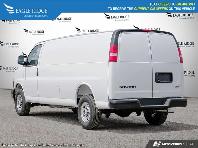 2025 GMC Savana Work, biela, 10 km, dovoz Kanada — foto 4 z 5