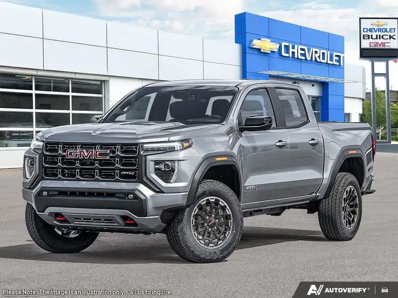 2026 GMC Canyon AT4, GXD Sterling Metallic, 0 km, dovoz Kanada — foto 1