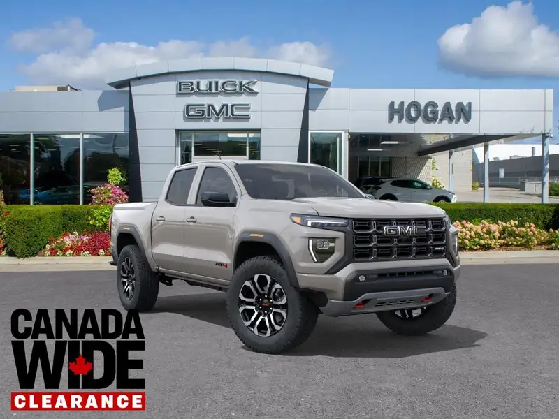 2026 GMC Canyon AT4, Coastal Dune, 0 km, dovoz Kanada — foto 1
