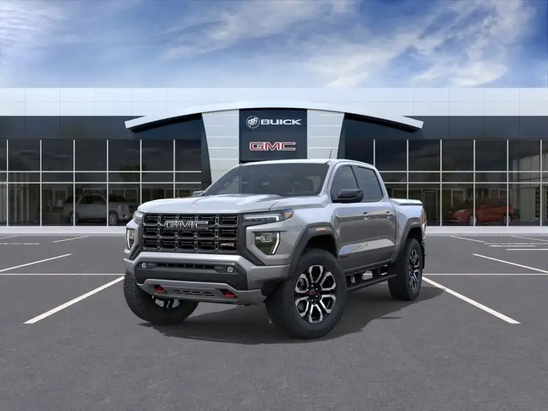 2026 GMC Canyon AT4, Sterling Metallic, 0 km, dovoz Kanada — foto 1