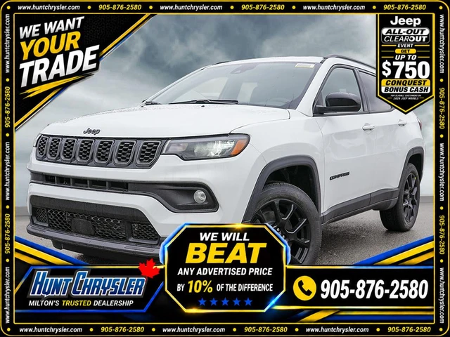 2026 Jeep Compass Altitude, biela, 11 km, dovoz Kanada — foto 1