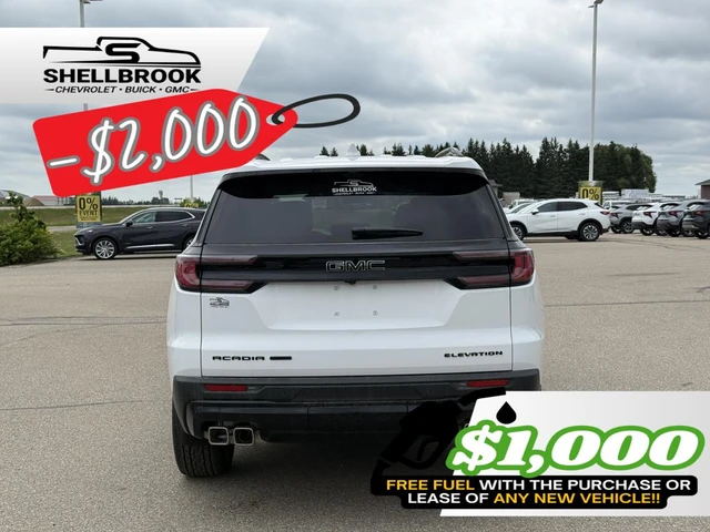 2026 GMC Acadia Elevation, biela, 1 km, dovoz Kanada — foto 4 z 5