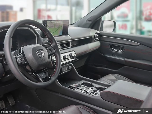 2026 Honda Pilot Black Edition, červená, 168 km, dovoz Kanada — foto 11 z 20