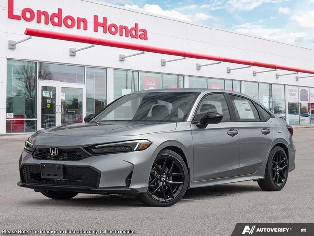 2026 Honda Civic Sedan Sport, strieborná, 3 km, dovoz Kanada — foto 1