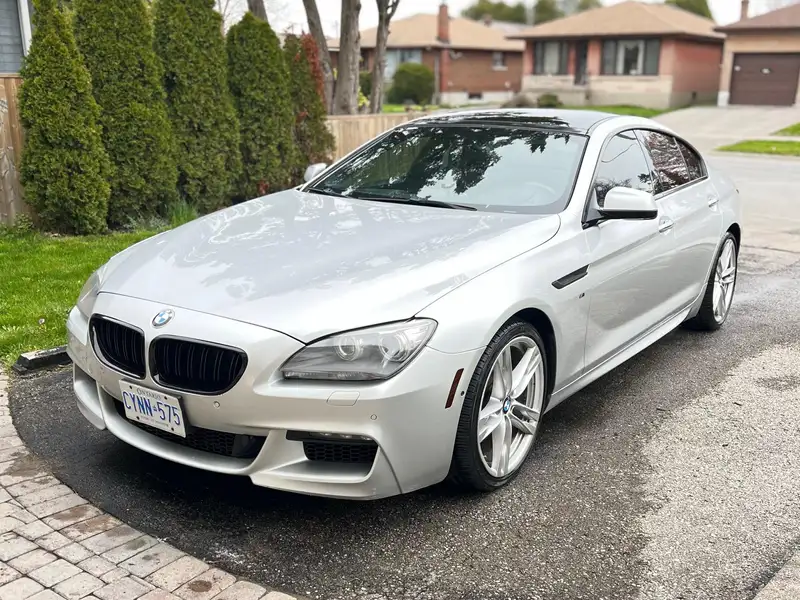 2014 BMW 6 Series M Package, strieborná, 274 000 km, dovoz Kanada — foto 1