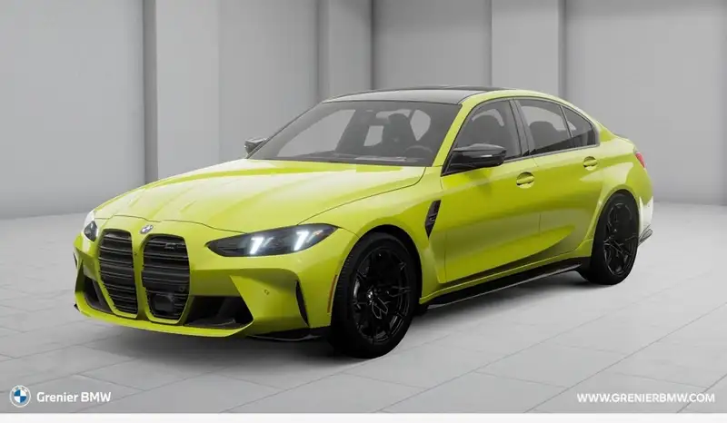 2027 BMW M3 Competition, žltá, 10 km, dovoz Kanada — foto 1