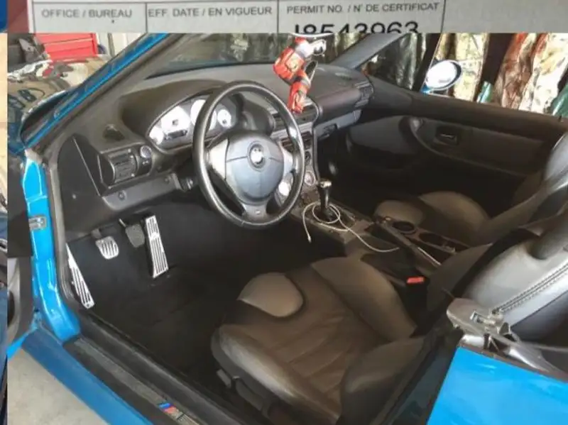 2002 BMW Z3 S54, modrá, 56 000 km, dovoz Kanada — foto 5 z 5
