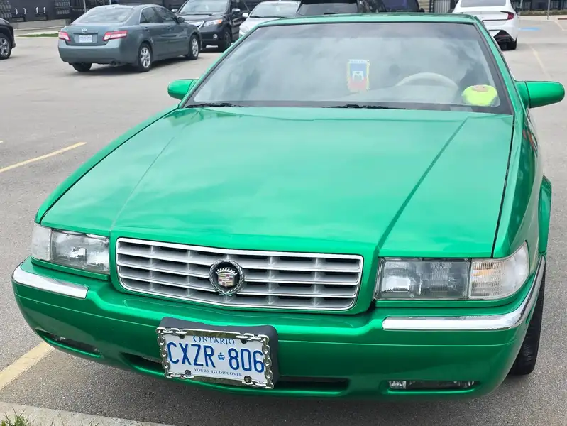 1999 Cadillac Eldorado Cadillac ETC, zelená, 137 551 km, dovoz Kanada — foto 2 z 12
